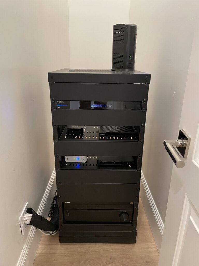 equipment rack for smart home wiring